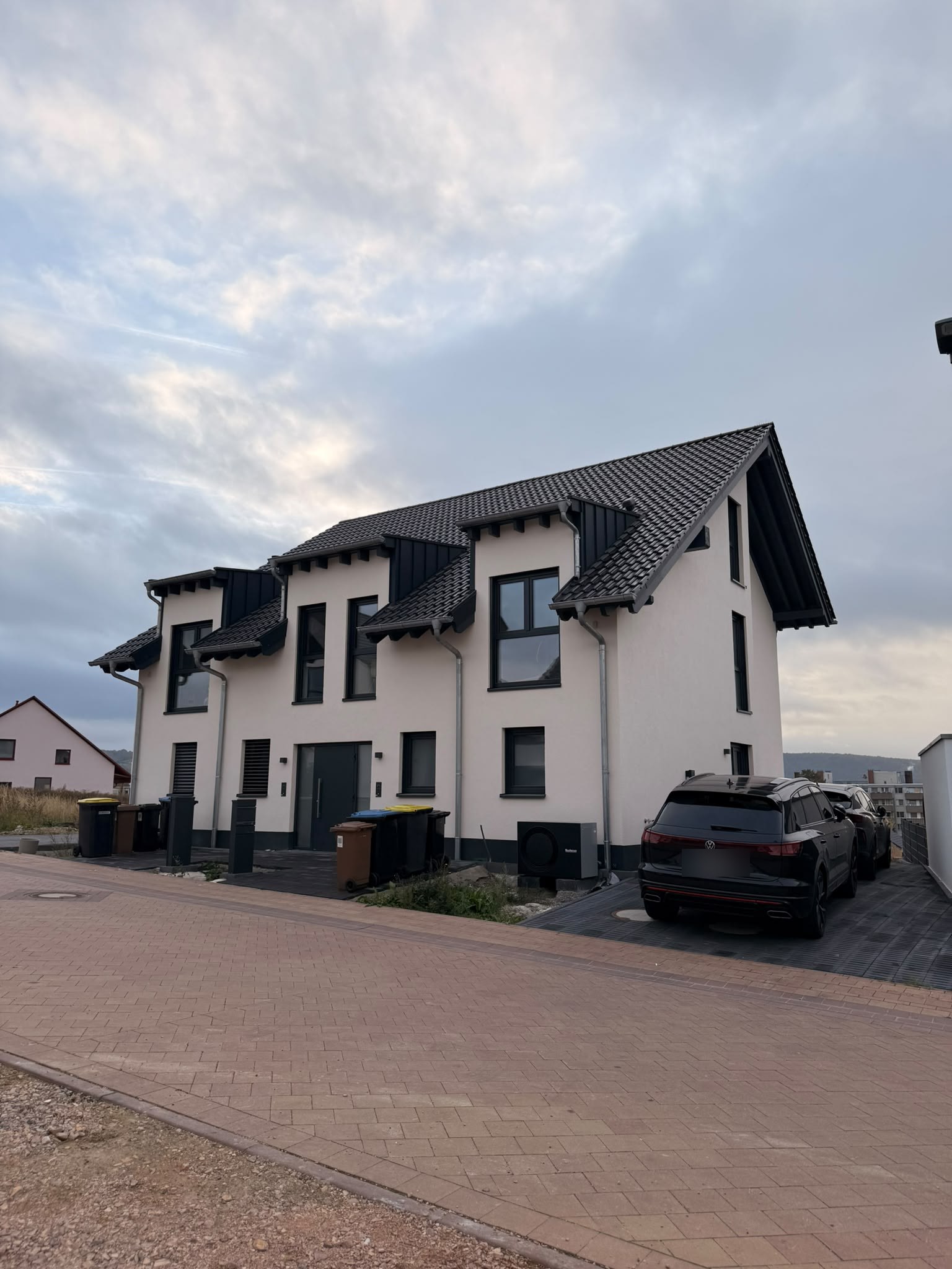 Architektonisches Detail eines Doppelhauses der MD Projektentwicklung GmbH